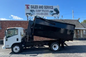 A truck at TA Trucks utilizing hydraulics