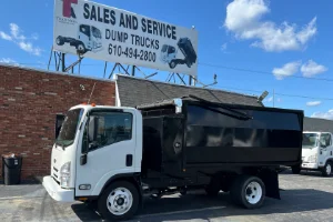 An Isuzu Truck in a parking lot