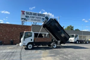 Image of a truck driving on the road